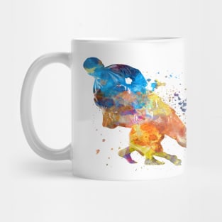 watercolor martial art Mug